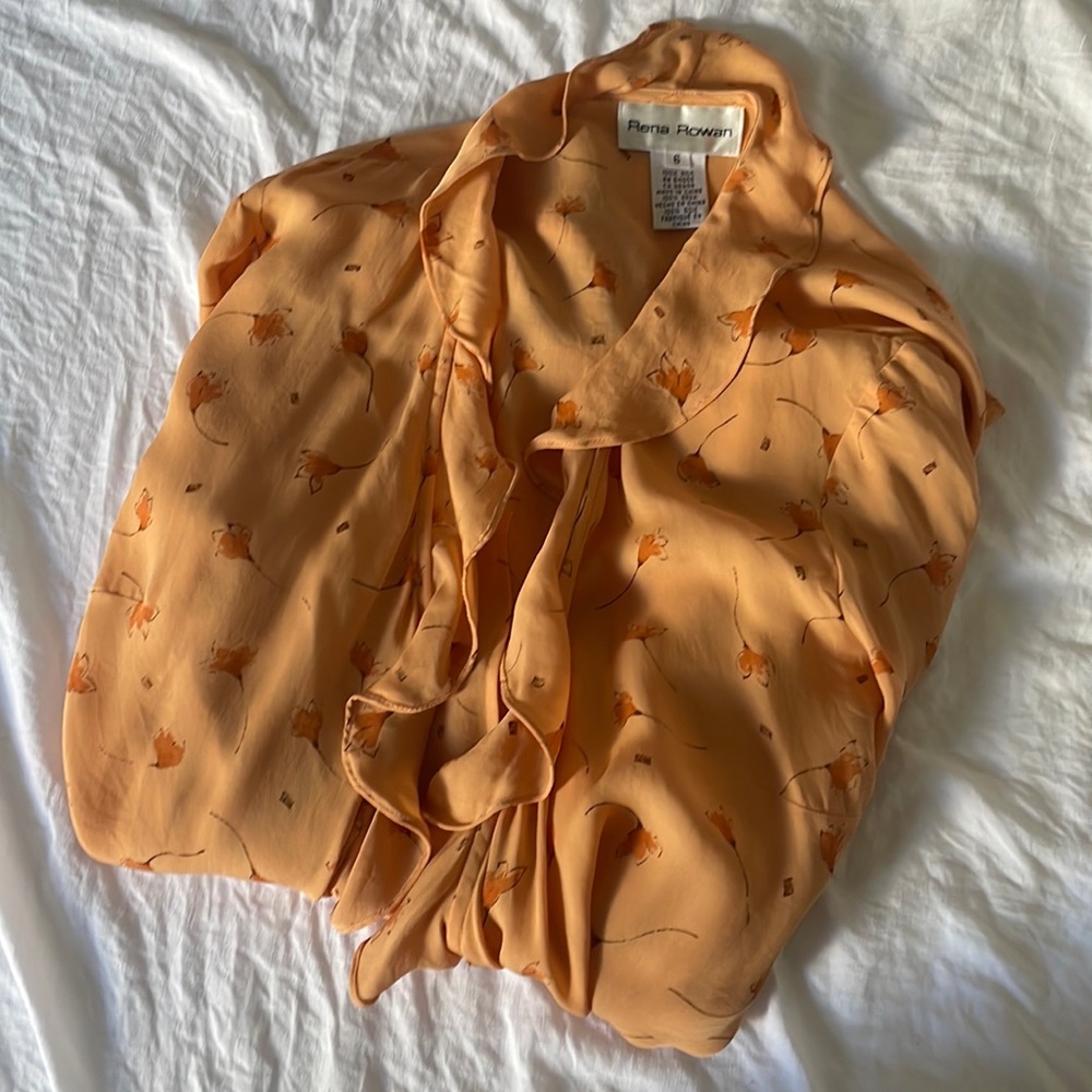 100 % silk wrap top